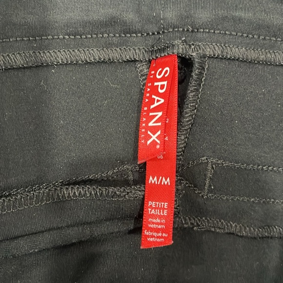 Spanx The Perfect Pant Ankle Back Seam Skinny Classic Black Size M - Picture 13 of 16